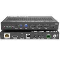 Extensor HDMI USB C de 18Gbps sobre HDBaseT2.0 hasta 100m para sistema de cine en casa