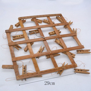 Estante para calcetines carbonizado con 22 clips, tendedero rectangular plegable para ropa interior, lencería, fundas de almohada, 29 cm - Product Image 1