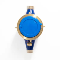 Contador de agua mecánico rotatorio para edificios de apartamentos, IP DN20, tipo seco, de latón, para agua fría, medidor de flujo con dial seco
