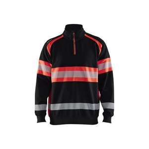 BLAKLADER - 3553115899554XL Pull haute visibilité Noir/Rouge-EAN 7330509830857 HI-VIS WORKWEAR - Product Image 1