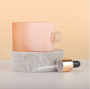 Flacon compte-gouttes carré en <span class=keywords><strong>verre</strong></span> 30 ml pour cosmétiques, emballage de sérum et d'huiles essentielles, personnalisation possible - Product Image 5