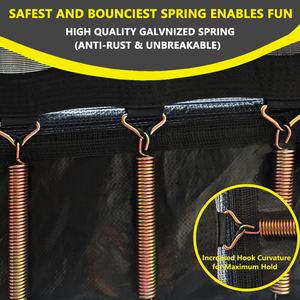 Zoshine Multi-functional Outdoor Trampoline Large Size Rectangular Trampoline Equipped Basketball Hoops Wholesale OEM - Product Image 6