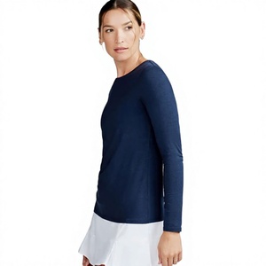 T-shirt décontracté à manches longues pour femme en mélange de coton doux, qualité export premium, fabricant OEM ODM, fournisseur de vêtements en gros - Product Image 2