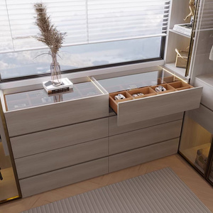 <span class=keywords><strong>Dressing</strong></span> sur mesure pour toute la maison, style moderne, <span class=keywords><strong>avec</strong></span> portes coulissantes et îlot de rangement pour la salle à manger - Product Image 2