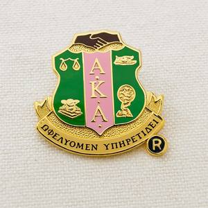 Factory Direct Benutzer definierte weiche harte Emaille <span class=keywords><strong>Aka</strong></span> Sorority Logo Brosche Kapitel Anstecknadeln Abzeichen - Product Image 6