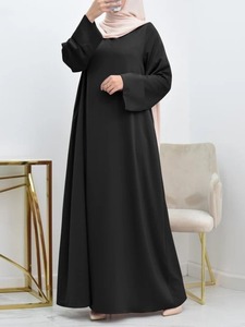 Lungo Dubai caftano ampia veste per donne musulmane Ramadan Eid Abaya in tacchino stile arabico inverno estate Rayon abito <span class=keywords><strong>da</strong></span> Marocco - Product Image 4