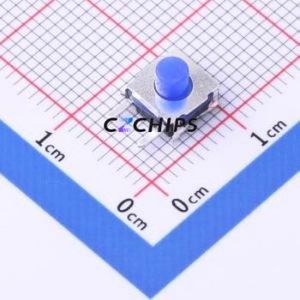 TPC-41110LFS Tactile Switch Through hole Component (THT) Switch ( Button/Cap Color: Blue ) - Product Image 1