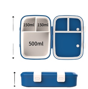 Boîte à bento empilable réutilisable brevetée Aohea portable pour adultes, contenant de préparation des <span class=keywords><strong>repas</strong></span> à 3 compartiments pour boîte à lunch pour enfants - Product Image 2