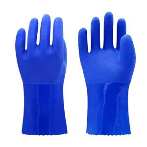 Shuoya, более дешевые резиновые перчатки из ПВХ для химической водонепроницаемой и маслостойкой химической промышленности, перчатки, устойчивые к кислотам и щелочам - Product Image 1