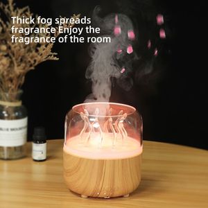 Humidificador de Aromaterapia con Diseño de Madera YX-V77, Luz LED Tipo C de 5V, Uso Doméstico, 31-40 m², Capacidad de 0.5L - Product Image 4