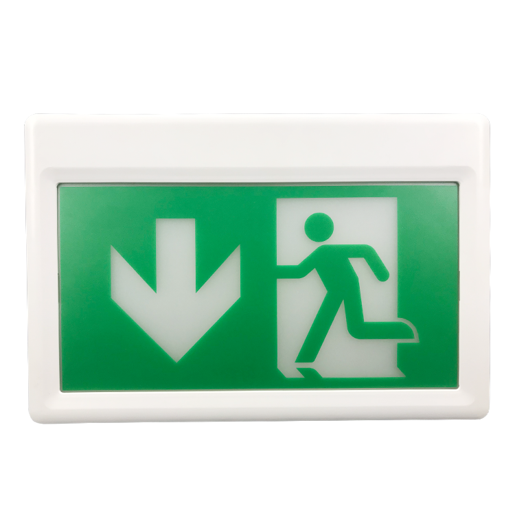 Emergency Light Plug in Led Advertising Board Backlit Signage Stand Symbol Rechargeable Lantern With Exit Sign