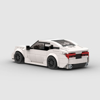 Compatible avec les briques de marque, voiture de course MOC, jouets de construction éducatifs à assembler soi-même pour enfants, blocs de construction ABS, cadeau d'entreprise