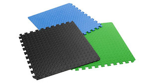Tapete de Ejercicio Impermeable de Espuma EVA Encastrable de 60x60cm con 2cm de Grosor para Taekwondo y Uso Doméstico - Product Image 6