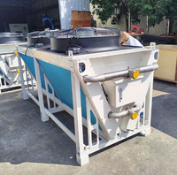 Enfriador en seco tipo V de tubo de cobre y aleta de aluminio Aidea con ventilador axial de alta precisión y flujo de aire de 900 CFM para servidor de centro de datos con inmersión líquida