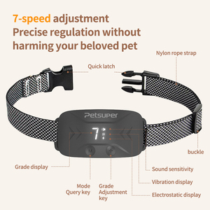 Collar electrostático con vibración segura y eficaz, Control de ladridos, tapón inteligente para ladridos de perros, dispositivo electrostático de entrenamiento para perros - Product Image 3