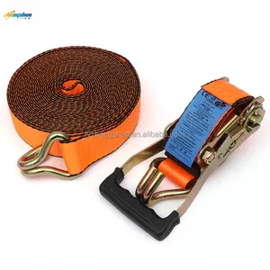 2 "X5 Tấn CE Chứng Nhận Chất Lượng Cao Xe Xe Tải Hàng Hóa Lashing Vành Đai Polyester Ratchet Tie Xuống Dây Đeo