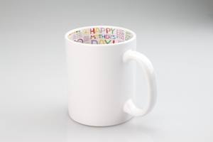 11oz en gros pas cher tasse en céramique tasse thème tasse cadeau pour maman tasses personnalisées pour sublimation avec des techniques intérieures de fleurs rôties - Product Image 6
