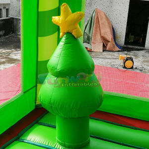 Commercial grade christmas santa claus <b>inflatable</b> bounce <b>house</b> and slide combo castillo hinchable for outdoor holiday party - Product Image 5