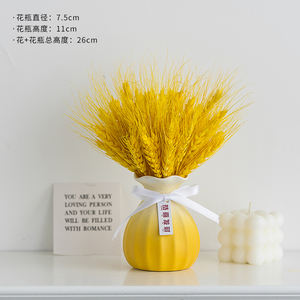 Home Decorative <b>Porcelain</b> <b>Ceramic</b> Tabletop <b>Vase</b> Floreros Jarrones in Different Colors with Flower for Home Decoration - Product Image 4