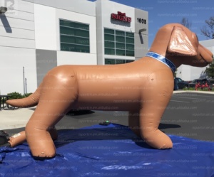 Modèle de chien <span class=keywords><strong>teckel</strong></span> gonflable géant de haute qualité avec logo personnalisé pour la publicité des animaleries/présentation en centre commercial/festival/événement - Product Image 4