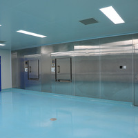 Nouveaux panneaux de plafond isolants ignifuges pour atelier, projet de laine, conception modulaire personnalisée ISO 8, laboratoire sans poussière de roche, propre
