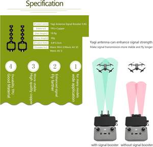 एंटीना एम्पलीफायर सिग्नल बूस्टर के लिए डजी मिनी <span class=keywords><strong>2</strong></span>/डजी एयर <span class=keywords><strong>2</strong></span> यागी ड्रोन रिमोट कंट्रोल रेंज एक्सटेरियर एक्सेसरीज - Product Image 5