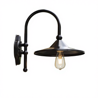 Applique murale LED extérieure en aluminium étanche IP65, blanc chaud, certifiée ROHS, pour balcon, jardin, terrasse, cour, garantie 2 ans