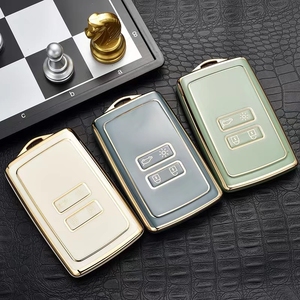 Pour <span class=keywords><strong>Renault</strong></span> Duster Dacia Scenic <span class=keywords><strong>Master</strong></span> Megane 2016/17/18 Fob 2 boutons Housse de clé à distance Échantillon gratuit Accessoires de clé de voiture en TPU souple - Product Image 5