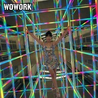WOWORK 2026 – Boîte de photomaton détachable en métal avec LED RGB pour la photographie de mariage et les décorations de fête (vente en gros)