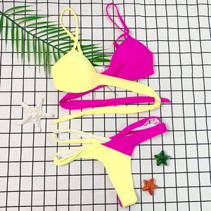 Uniek Ontwerp Badmode Sexy Bikini Vrouwen Strandkleding Rugloos Bandage Badpak - Product Image 6