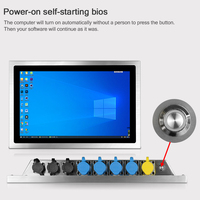 Boîtier industriel en acier inoxydable IP65 étanche à la lumière du soleil en plein air écran tactile capacitif lisible moniteur Linux écran tactile PC