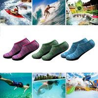 Chaussures d'eau hommes femmes chaussettes de natation impression couleur été plage baskets bord de mer baskets chaussettes pantoufles pour hommes femmes