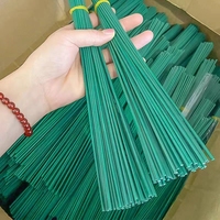 Tangkai bunga bunga buatan batang tanaman 30cm 40cm kawat bunga hijau batang bunga aksesoris bunga untuk DIY dekorasi bunga