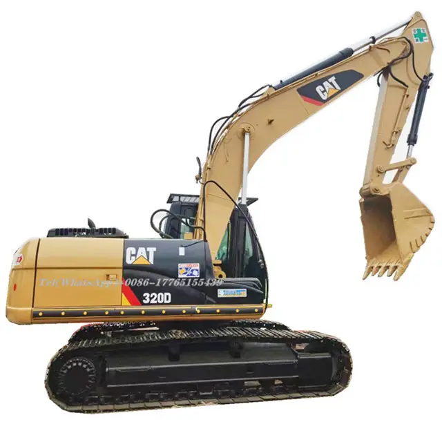 Excavadora grande de segunda mano para gatos, 320D, 320D, 326D, con cabrestante