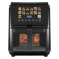 Friteuse à air numérique intelligente en acier inoxydable 9L, sans huile, pour cuisson familiale, vente en gros usine, commande en gros
