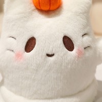 Peluche d'Halloween : Chat Noir, Citrouille, Fantôme – Jouet en Peluche Doux pour Fête, Cadeau ou Décoration