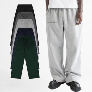 Pantaloni della tuta oversize personalizzati a gamba tesa da <span class=keywords><strong>uomo</strong></span> larghi in cotone Jogging da <span class=keywords><strong>uomo</strong></span> - Product Image 1