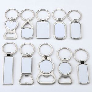 พวงกุญแจเปิดขวดโลหะสลักเลเซอร์แบบกำหนดเอง JW898 พิมพ์โลโก้สองด้าน พวงกุญแจเปล่าสำหรับการพิมพ์แบบรีดร้อน - Product Image 6