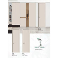 Porte intérieure moderne en MDF fini, écologique, pour chambre, hôtel, appartement, villa, décoration intérieure, vente en gros aux États-Unis et au Canada