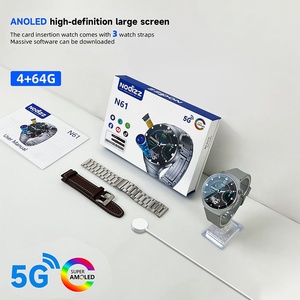 Pro 5G Smartwatch Với Màn Hình OLED IP67 Không Thấm Nước GPS Kích hoạt HD Máy Ảnh Video Cuộc Gọi Ứng Dụng Có Thể Tải 3 Silicone Dây Đeo Đồng Hồ - Product Image 4