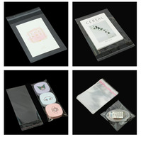 Sacs BOPP transparents autocollants personnalisables avec logo, 10*27cm, pour bracelets, bijoux, vêtements et montres (jetables)