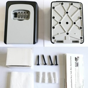 Boîte à clés en alliage d'aluminium, 120 mm, verrouillable mécaniquement, pour le stockage domestique et la construction - Product Image 3