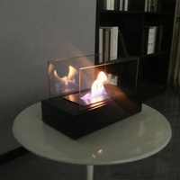 Cheminée à éthanol portable Tischkamin de haute qualité Foyer au bioéthanol en acier autoportant de style européen pour une utilisation en intérieur
