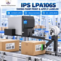 Machine d'application d'étiquettes IPS LPA106S Swing-Tamp pour sachets, boîtes, cartons – Imprime et pose les étiquettes