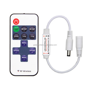 Controle remoto <span class=keywords><strong>mini</strong></span> led rf 11 teclas, de fio vermelho/preto, para tiras led DC5-24V 6a - Product Image 2