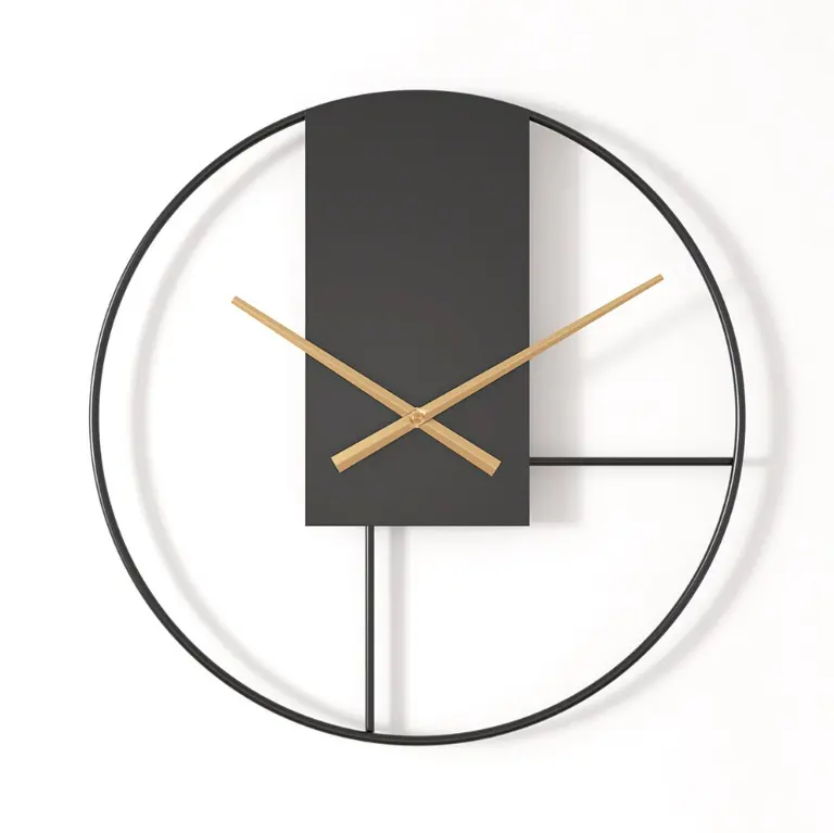 電子金属サイレント壁時計オンライン装飾リビングルーム
