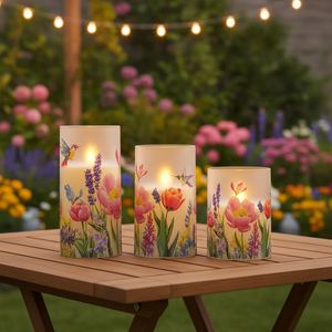 결혼식, 생일, 파티, 크리스마스 및 가정 장식용 원격 기능 PILLAPlastic 무염 촛불 3개 세트 LED 촛불 - Product Image 5