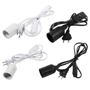 Base de lampe <span class=keywords><strong>E27</strong></span> <span class=keywords><strong>E14</strong></span> EU pendentif LED, support d'ampoule, <span class=keywords><strong>adaptateur</strong></span> de cordon avec interrupteur marche/arrêt - Product Image 3