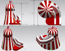 สไลด์เฮลเตอร์โครงกระดูกพองที่กำหนดเอง - Product Image 2
