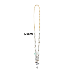 Cadena para gafas Angelina de 70 cm, correa flexible de metal para el cuello, accesorios para gafas - Product Image 3